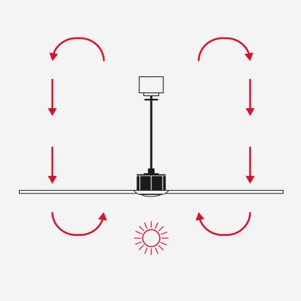 FARO 34298WT1S - LED-dimbar takfläkt RUDDER L LED/18W/230V 2700/3000/4000K Ø 132 cm brun/svart Wi-Fi Tuya + fjärrkontroll