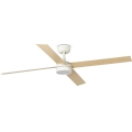 FARO 34355WT-1TW - LED-dimmbar takfläkt RUDDER L LED/18W/230V 2700/3000/4000K vit/beige Ø 132 cm Wi-Fi Tuya + fjärrkontroll