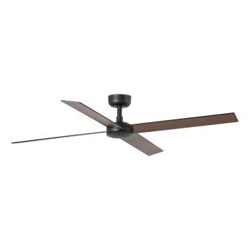 FARO 34356 - Takfläkt RUDDER L brun/svart diameter 132 cm + fjärrkontroll