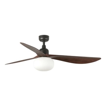 FARO 34362WT-11L - Takfläkt OUTWOOD L 1xE27/15W/230V brun/svart Ø 150 cm Wi-Fi Tuya IP44 + fjärrkontroll