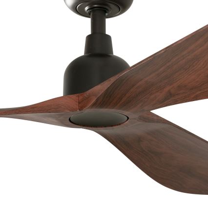 FARO 34362WT - Takfläkt OUTWOOD L brun/svart Ø 150 cm Wi-Fi Tuya IP44 + fjärrkontroll