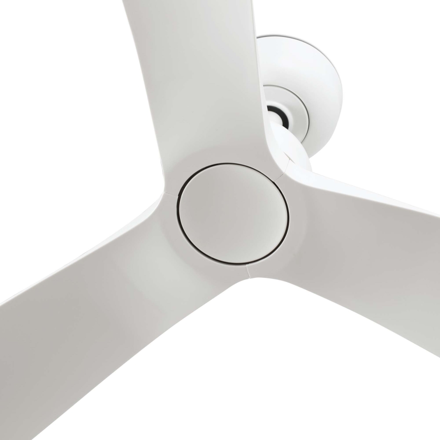 FARO 34363WT - Takfläkt OUTWOOD L vit Ø 150 cm Wi-Fi Tuya IP44 + fjärrkontroll