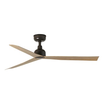 FARO 34371 - Takfläkt MARINE M Ø 125 cm brun/svart IP44 + fjärrkontroll