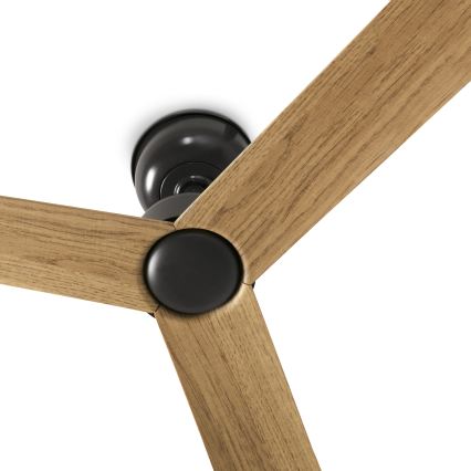 FARO 34371WT - Takfläkt MARINE M Ø 125 cm brun/svart IP44 Wi-Fi Tuya + fjärrkontroll
