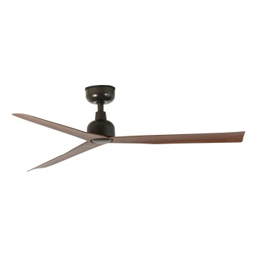 FARO 34372WT - Takfläkt MARINE M Ø 125 cm brun/svart IP44 Wi-Fi Tuya + fjärrkontroll