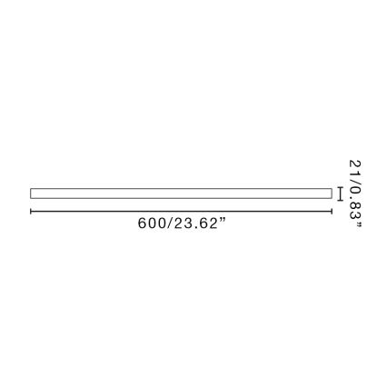 FARO 3T061209 - Förlängningsstång LANTAU 60 cm svart