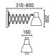 FARO 40062 - Väggbelysning PETRA 1xE14/40W/230V