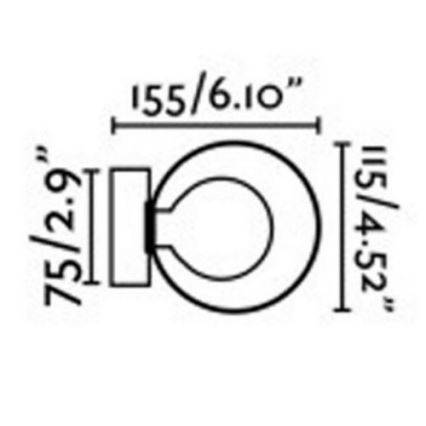 FARO 40086 - Badrumsbelysning vägg PERLA 1xG9/6W/230V IP44