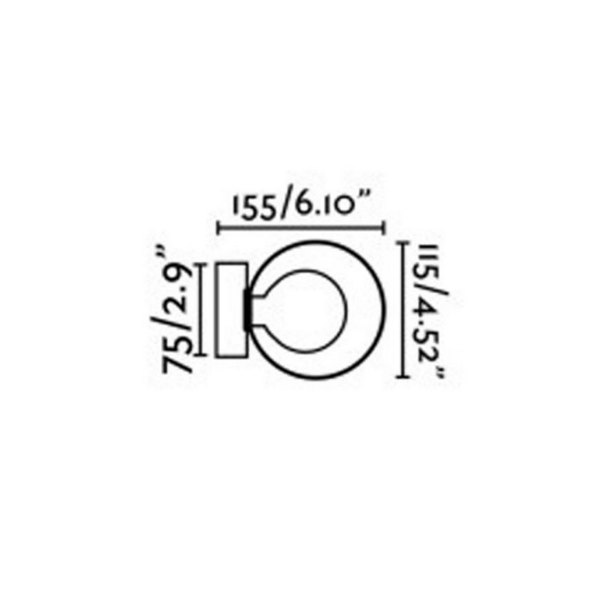 FARO 40086 - Badrumsbelysning vägg PERLA 1xG9/6W/230V IP44