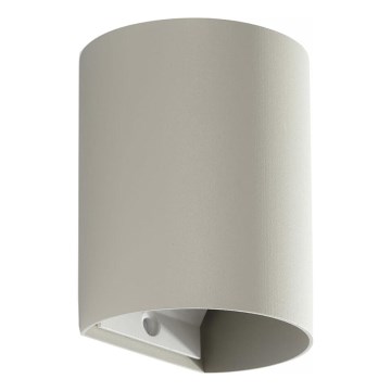 FARO 40524 - Vägglampa SOLE 1xGU10/8W/230V grå rund