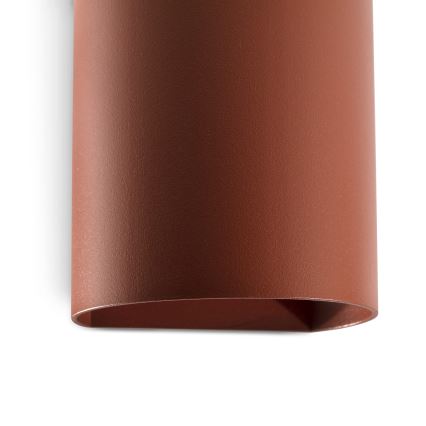 FARO 40525 - Vägglampa SOLE 1xGU10/8W/230V tegelsten rund