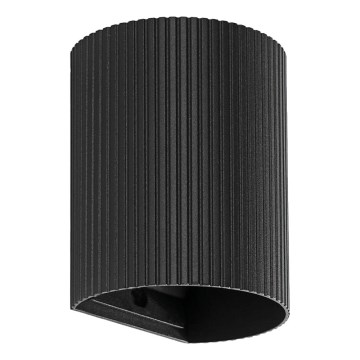 FARO 40527 - Vägglampa SOLE 1xGU10/8W/230V svart vågformad rund