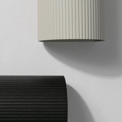 FARO 40528 - Vägglampa SOLE 1xGU10/8W/230V grå vågformad rund