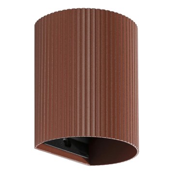 FARO 40529 - Vägglampa SOLE 1xGU10/8W/230V tegelsten vågformad rund