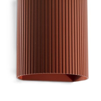 FARO 40529 - Vägglampa SOLE 1xGU10/8W/230V tegelsten vågformad rund