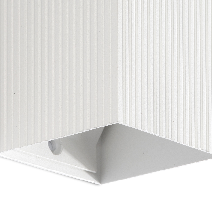 FARO 40534 - Vägglampa SOLE 1xGU10/8W/230V vit vågformad vinklat