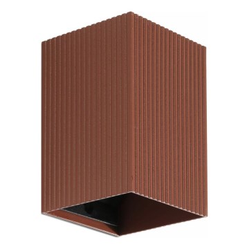 FARO 40537 - Vägglampa SOLE 1xGU10/8W/230V tegelsten vågformad vinklat