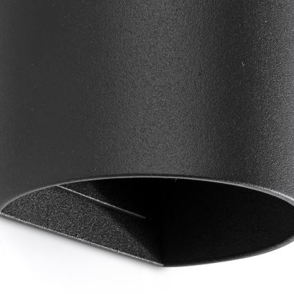 FARO 40539 - Vägglampa SOLE 2xGU10/8W/230V svart rund