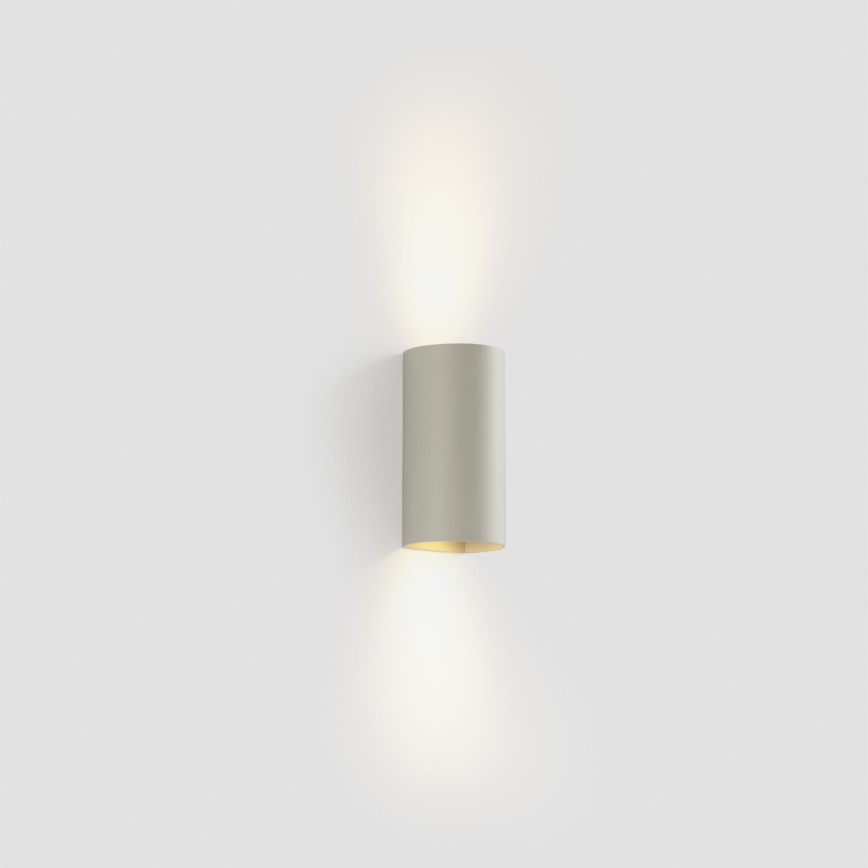 FARO 40540 - Vägglampa SOLE 2xGU10/8W/230V grå rund