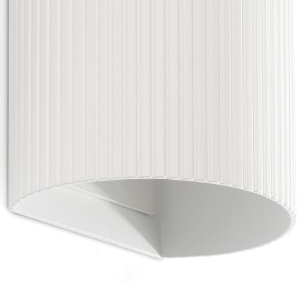 FARO 40542 - Vägglampa SOLE 2xGU10/8W/230V vit vågformad rund