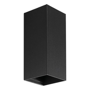 FARO 40566 - Vägglampa SOLE 2xGU10/8W/230V svart vågformad vinklat