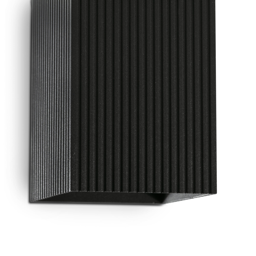 FARO 40566 - Vägglampa SOLE 2xGU10/8W/230V svart vågformad vinklat