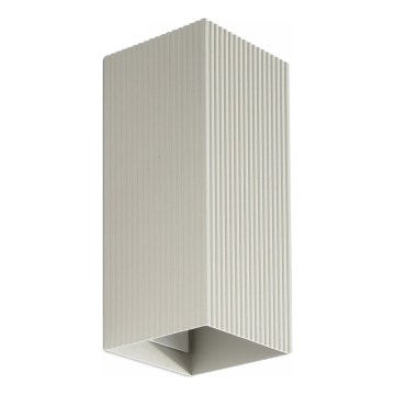 FARO 40567 - Vägglampa SOLE 2xGU10/8W/230V grå vågformad vinklat
