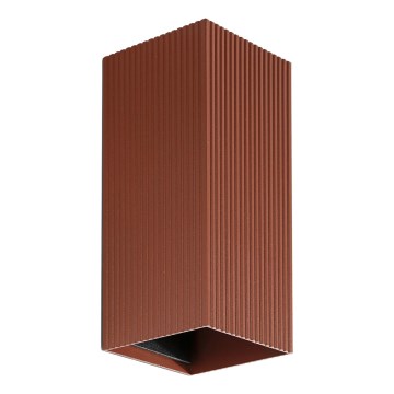 FARO 40568 - Vägglampa SOLE 2xGU10/8W/230V tegelsten vågformad vinklat
