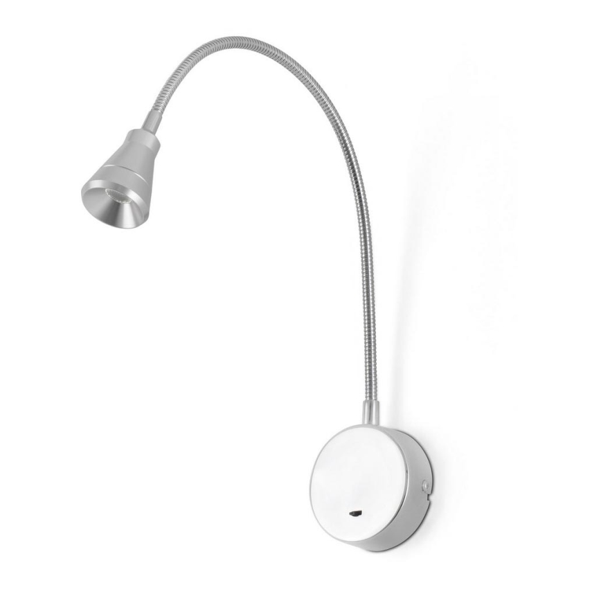 FARO 41028 - LED Flexibel läslampa BEL LED/3W/230V matt krom