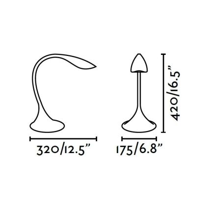 Faro 52064 - LED Dimbar Bordslampa OTTO LED/6W/230V svart