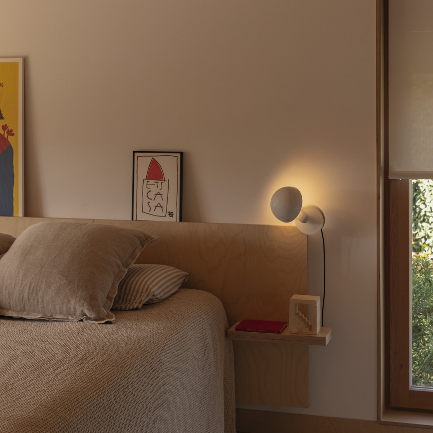 FARO 56101 - Bordslampa med klämma 2i1 BELA 1xE27/15W/230V vit