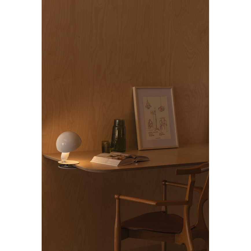 FARO 56101 - Bordslampa med klämma 2i1 BELA 1xE27/15W/230V vit