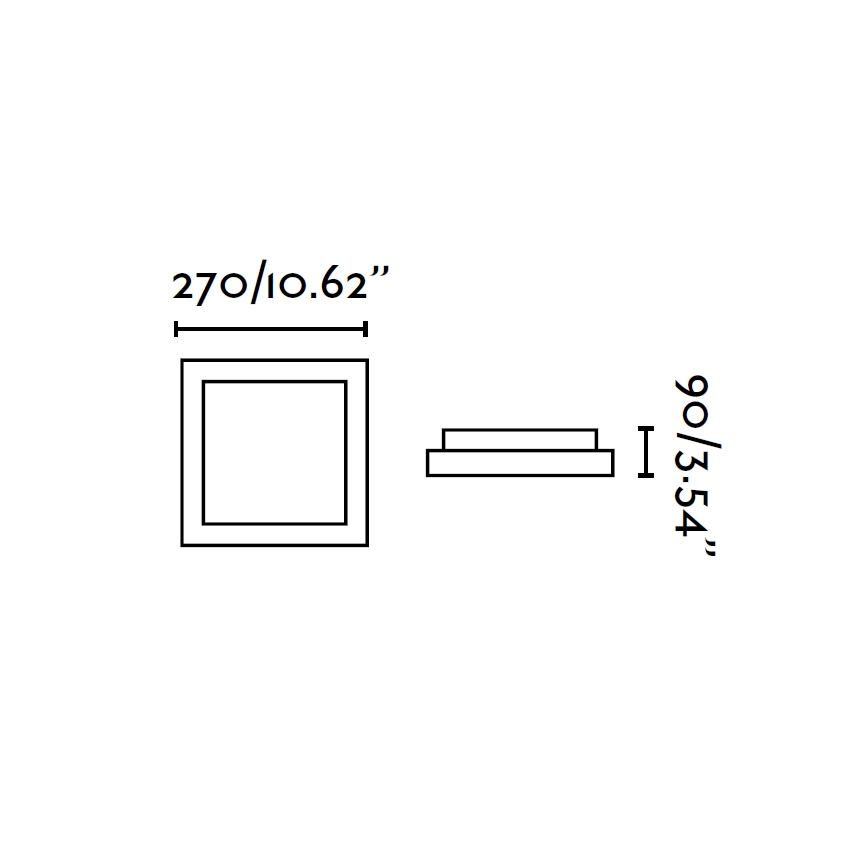 FARO 62968 - Takbelysning TOLA 1 1xE27/20W/230V