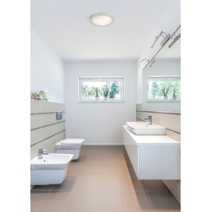 FARO 62980 - Badrumsbelysning tak LOGOS-1 1xE27/20W/230V IP44