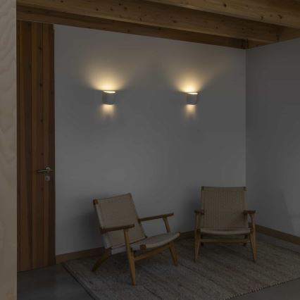 FARO 63429 - Vägglampa KAPPU 1xE14/7W/230V 25x15 cm vit