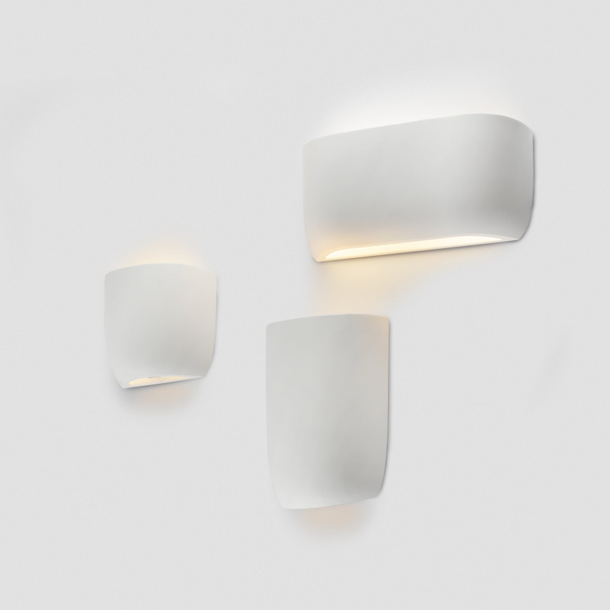 FARO 63429 - Vägglampa KAPPU 1xE14/7W/230V 25x15 cm vit