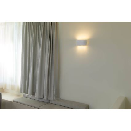 FARO 63430 - Vägglampa KAPPU 2xE14/7W/230V 16,8x30 cm vit