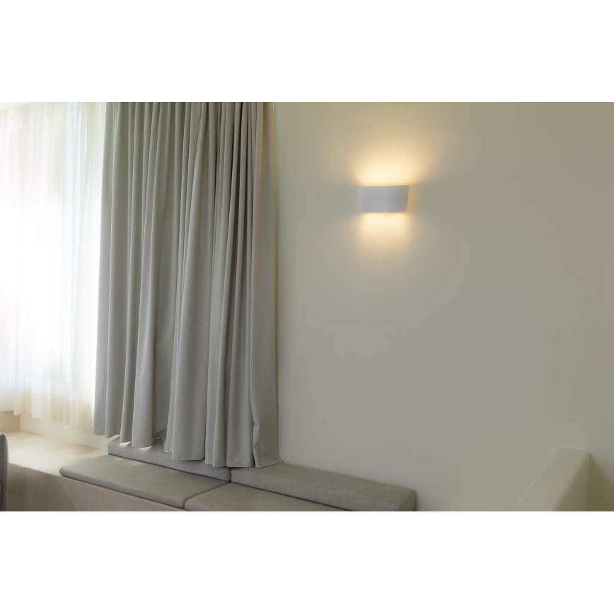 FARO 63430 - Vägglampa KAPPU 2xE14/7W/230V 16,8x30 cm vit