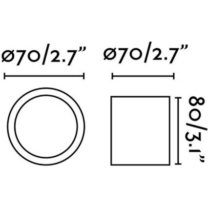 Faro 64206 - LED Spotlight HARU LED/6W/230V vit