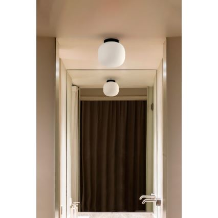 FARO 68611 - Taklampa AMELIA 1xE27/15W/230V IP44 vit/svart