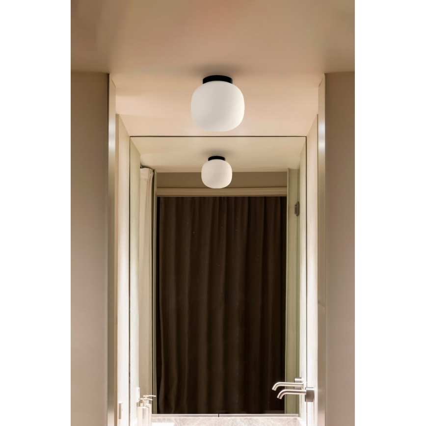 FARO 68611 - Taklampa AMELIA 1xE27/15W/230V IP44 vit/svart