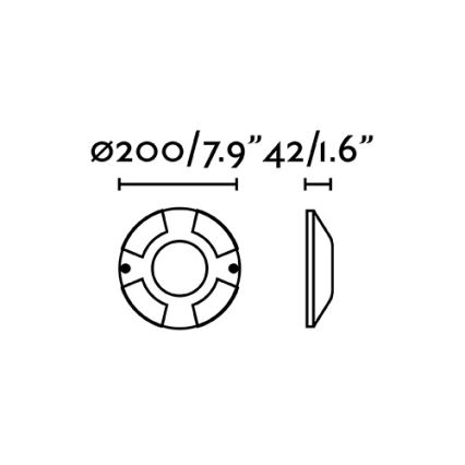 FARO 70287 - LED uppfartslampa för utomhusbruk LOTH-3 4xLED/3W/230V IK10 IP67