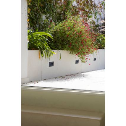 FARO 70289 - LED infälld armatur MANI LED/5W/230V 2200/2700/3200/4000K IK07 IP65 grå