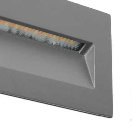 FARO 70289 - LED infälld armatur MANI LED/5W/230V 2200/2700/3200/4000K IK07 IP65 grå