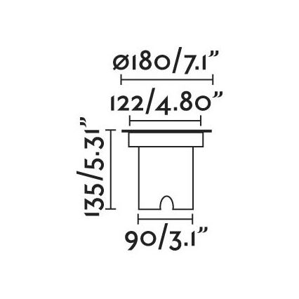 FARO 70309 - LED utomhus körbar infälld armatur GEISER LED/12,5W/230V IK08 IP67