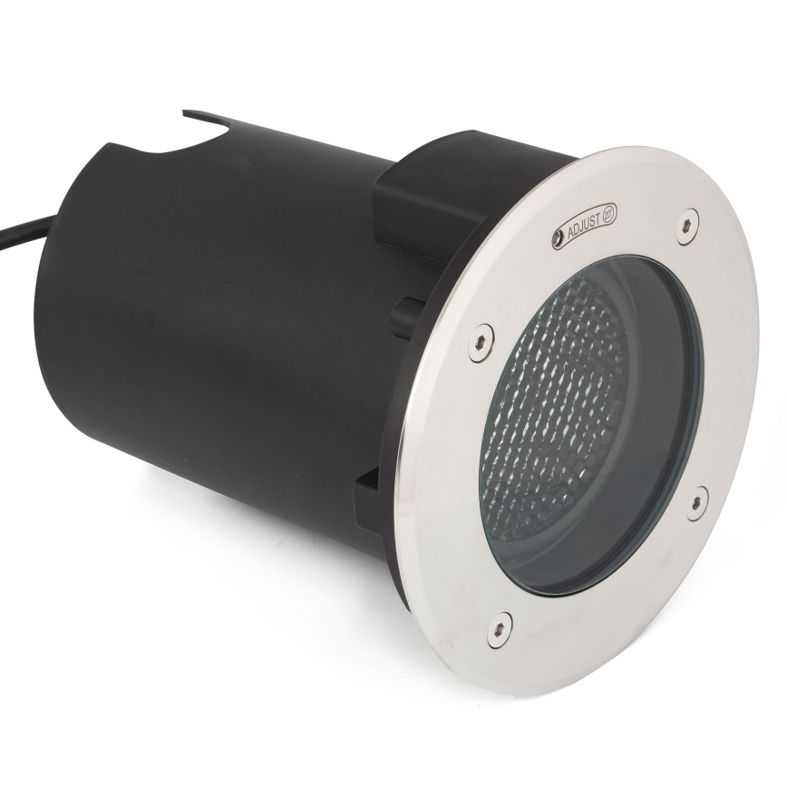 FARO 70310 - Utomhus körbar infälld markarmatur GEISER 1xGU10/8W/230V IK08 IP67 rostfritt stål