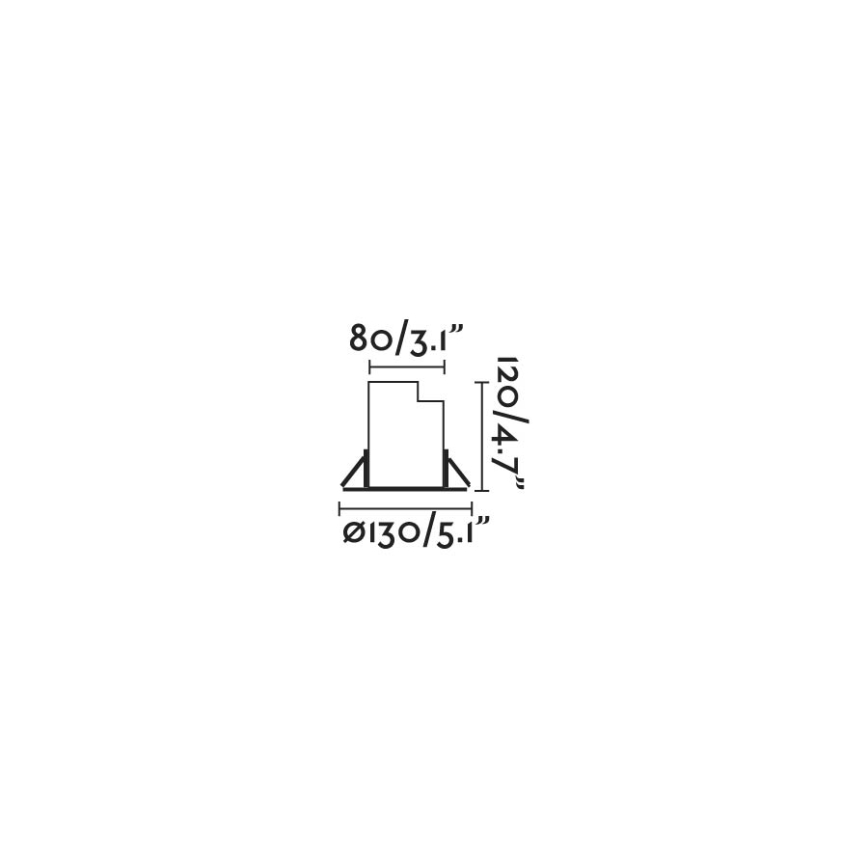 FARO 70310 - Utomhus körbar infälld markarmatur GEISER 1xGU10/8W/230V IK08 IP67 rostfritt stål