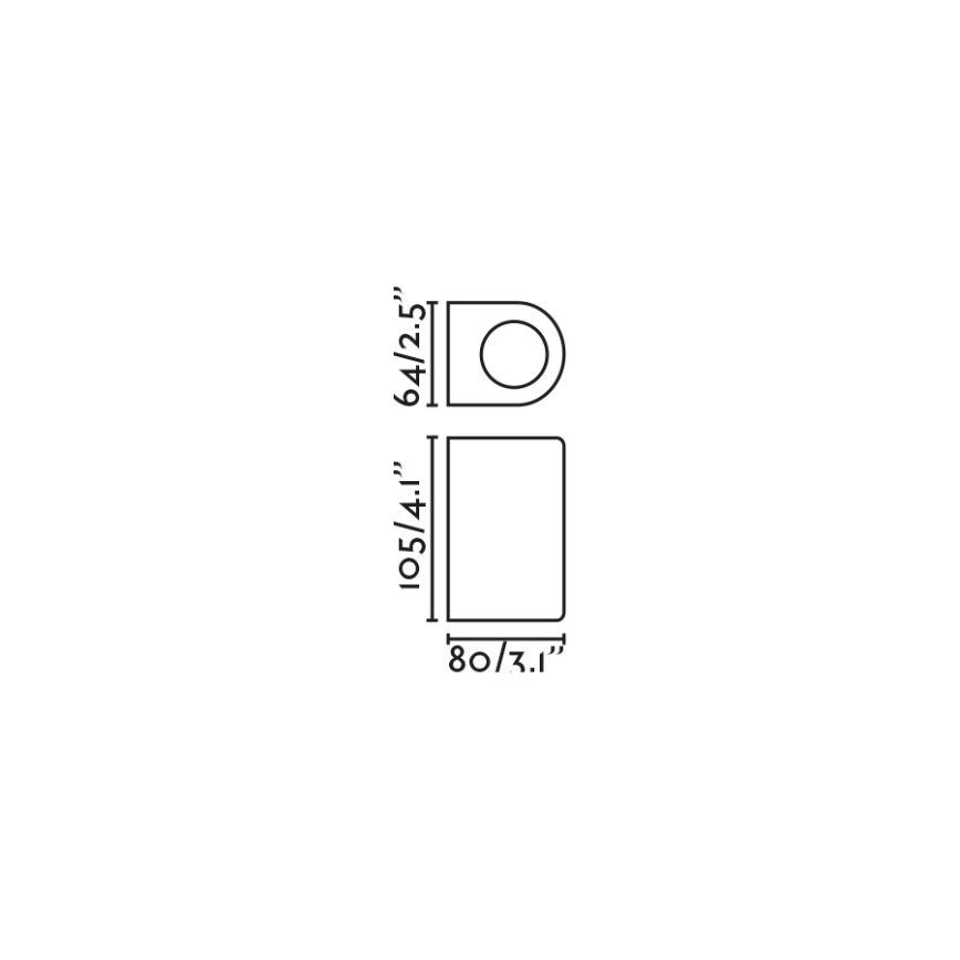 FARO 70323 - Utomhusväggarmatur ESTELA 1xGU10/5W/230V IP65 vit