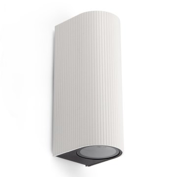 FARO 70328 - Utomhusvägglampa ESTELA 2xGU10/5W/230V IP65 vit