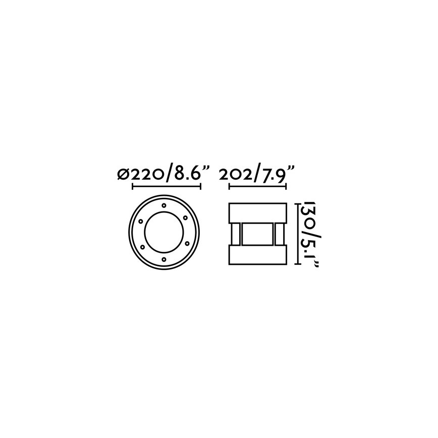 FARO 70587 - LED uppfartslampa för utomhusbruk SURIA-24 LED/24W/230V IK08 IP67